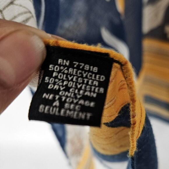 Save The Ocean Women’s Woven Kimono Floral Stripe Print Blue Swim Cover Up - Picture 6 of 6